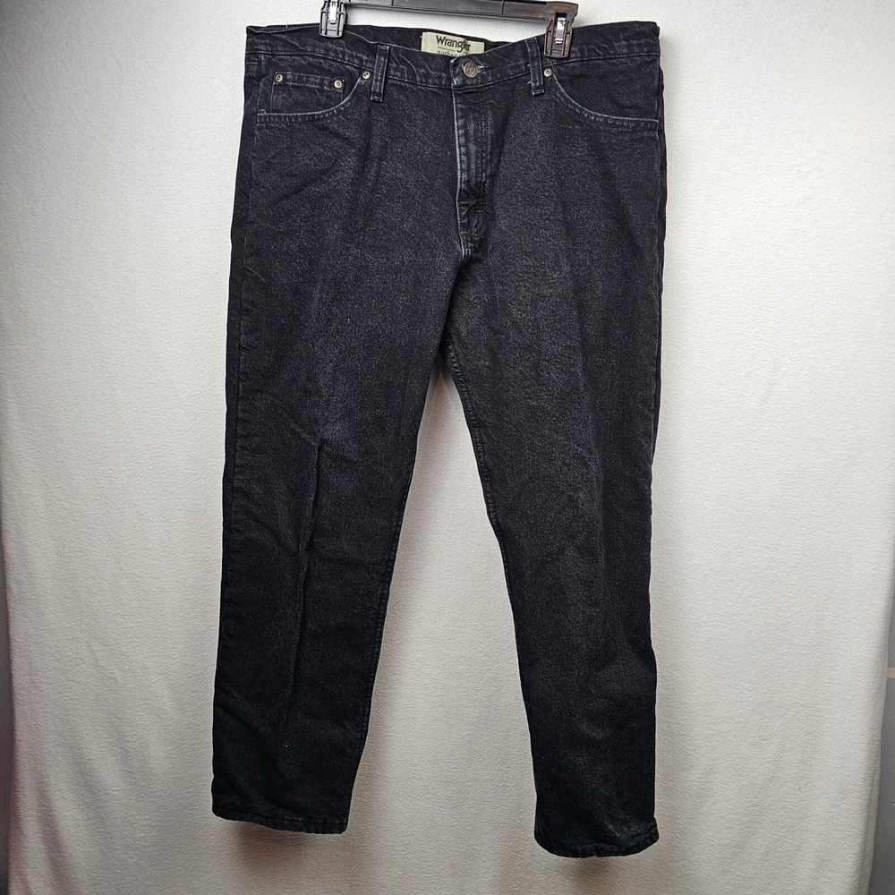 Wrangler Jeans Men's Size 38X30 Black Denim